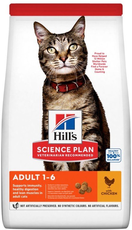 Hill's Science Plan Feline Adult Chicken (vištiena) sausas maistas katėms