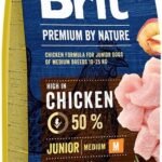 BRIT PREMIUM By Nature Junior M sausas pašaras jauniems šunims
