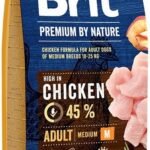 BRIT PREMIUM By Nature Adult M sausas pašaras šunims