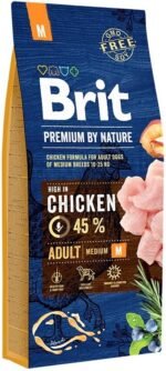 BRIT PREMIUM By Nature Adult M sausas pašaras šunims