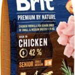 BRIT PREMIUM By Nature Senior S/M sausas pašaras vyresnio amžiaus šunims