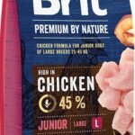 BRIT PREMIUM By Nature Junior L sausas pašaras jauniems šunims