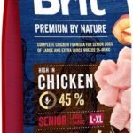 Brit Premium By Nature Senior L/XL sausas pašaras vyresnio amžiaus šunims