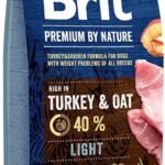 BRIT PREMIUM By Nature Light sausas pašaras šunims
