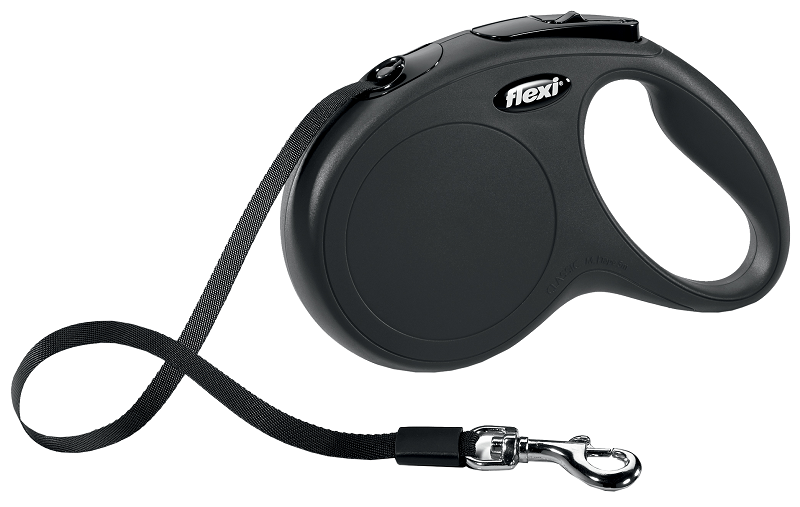 Flexi Classic M, iki 25kg 5m juostelinis automatinis pavadėlis šunims