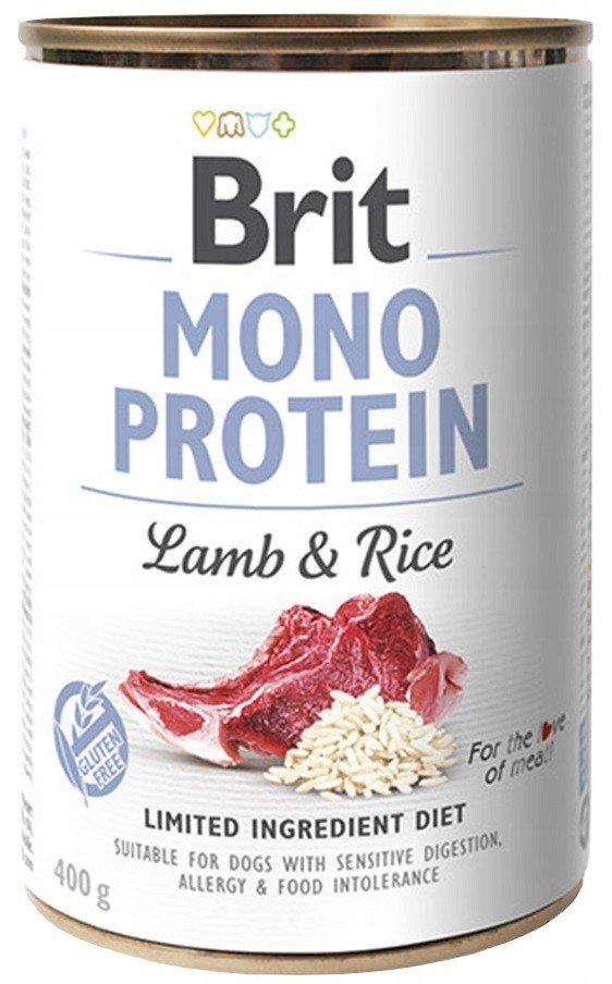 Brit Care Mono Protein Lamb & Rice konservai šunims su ėriena