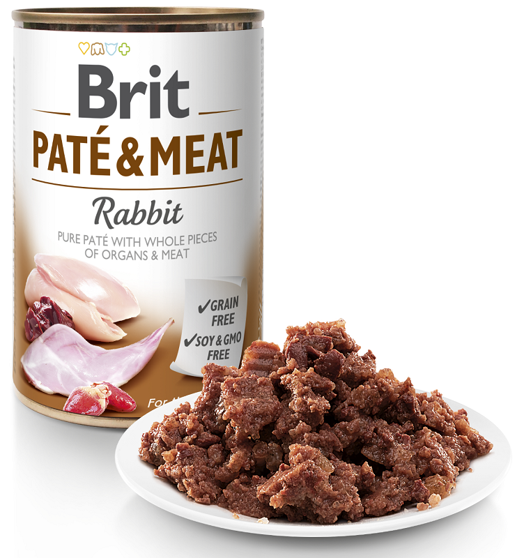 Brit Care Rabbit Pate & Meat konservai šunims su triušiena