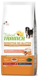 Natural Trainer Sensitive Medium/Maxi Adult Salmon (lašiša) sausas pašaras šunims 12kg