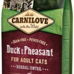 CarniLove Duck & Pheasant Adult Cat Hairball Control sausas maistas katėms