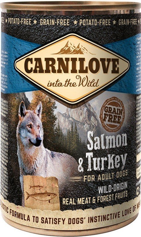 CarniLove Wild Meat Salmon & Turkey konservai šunims