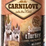 CarniLove Wild Meat Salmon & Turkey for Puppies konservai šunims iki 1 metų