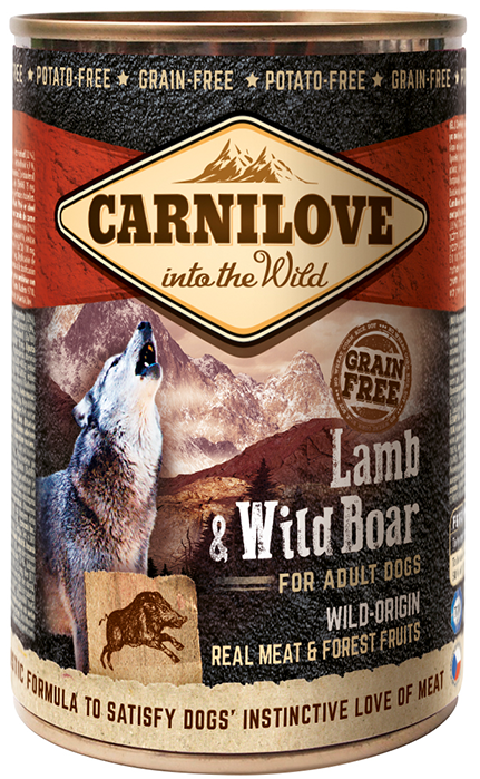 CarniLove Wild Meat Lamb & Wild Boar konservai šunims