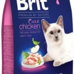 Brit Premium Cat Adult Chicken sausas pašaras katėms