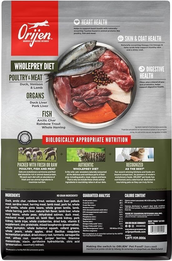 Orijen Tundra Cat sausas pašaras katėms