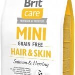Brit Care Mini Hair&Skin (žuvis) sausas maistas šunims 7kg