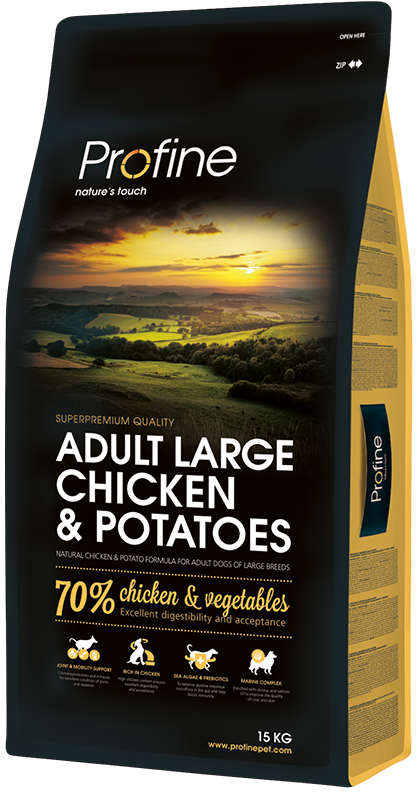 Profine Adult Large Breed Chicken & Potatoes (vištiena ir bulvėmis) sausas pašaras šunims