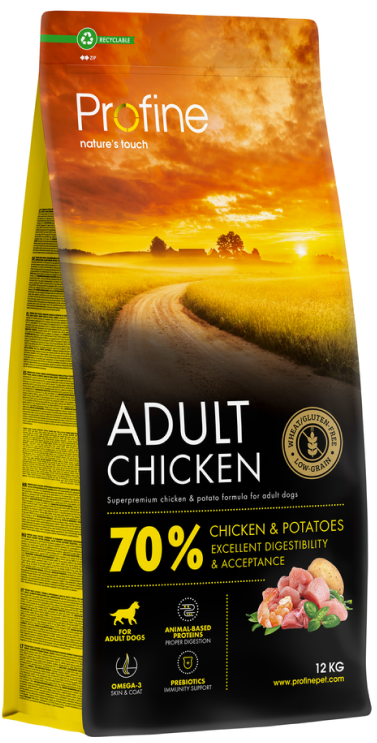 Profine Adult Chicken & Potatoes su (vištiena ir bulvėmis)sausas pašaras šunims