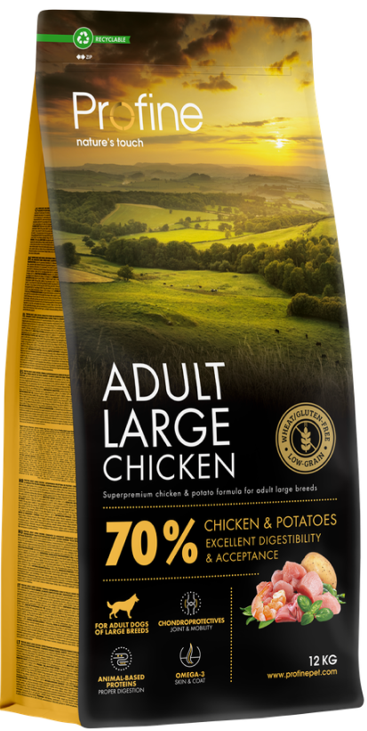 Profine Adult Large Breed Chicken & Potatoes (vištiena ir bulvėmis) sausas pašaras šunims