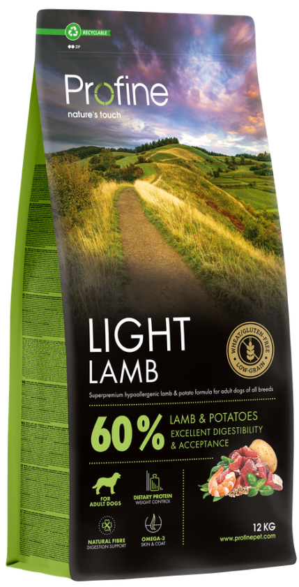 Profine Light Lamb & Potatoes su (ėriena ir bulvėmis) sausas pašaras šunims