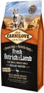 Carnilove Fresh Ostrich&Lamb for Small Breed sausas pašaras mažų veislių šunims