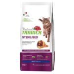 NATURAL TRAINER Cat Adult Sterilised HAM Su Vytintu Kumpiu sausas pašaras katėms