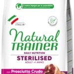 NATURAL TRAINER Cat Adult Sterilised HAM Su Vytintu Kumpiu sausas pašaras katėms