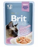 Brit Premium Delicate Salmon Sterilised Gravy konservai katėms 85 g