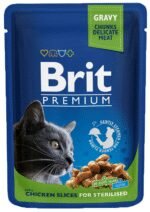 Brit Premium Chicken Slices Sterilised konservai katėms