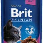 Brit Premium Chicken & Turkey (su vištiena ir kalakutiena) konservai katėms