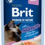 Brit Premium Delicate Salmon Sterilised Gravy konservai katėms 85 g
