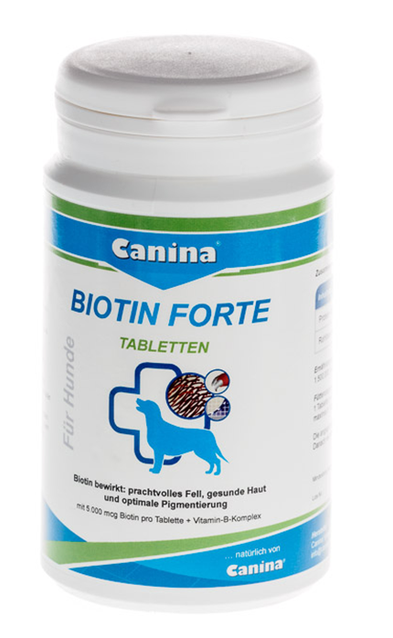 Canina Biotin Forte papildai šunims odai ir kailiui