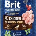 Brit Premium by Nature mėsos paštetas su vištiena ir vištų šidelėmis šunims