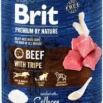 Brit Premium by Nature mėsos paštetas su jautiena ir žarnokais šunims