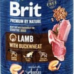 Brit Premium by Nature mėsos paštetas su ėriena ir grikiais šunims