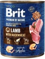Brit Premium by Nature mėsos paštetas su ėriena ir grikiais šunims