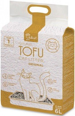 Velvet Paw Tofu Original kačių kraikas 2,6 Kg