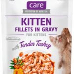 Brit Care Kitten Fillets in Gravy Turkey konservai su kalakutiena kačiukams