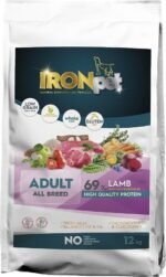 IRONpet LAMB Adult All Breed pašaras suaugusiems šunims galiojimas iki 2023 12 05