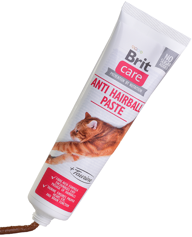 Brit Care Cat pasta Anti Hairball with Taurine nuo plaukų gumuliukų su taurinu katėms