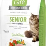 Brit Care Cat Senior Weight Control begrūdis sausas maistas senyvoms katėms