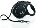 FLEXI Black Design M, automatinis virvelinis pavadis iki 25kg, 5m