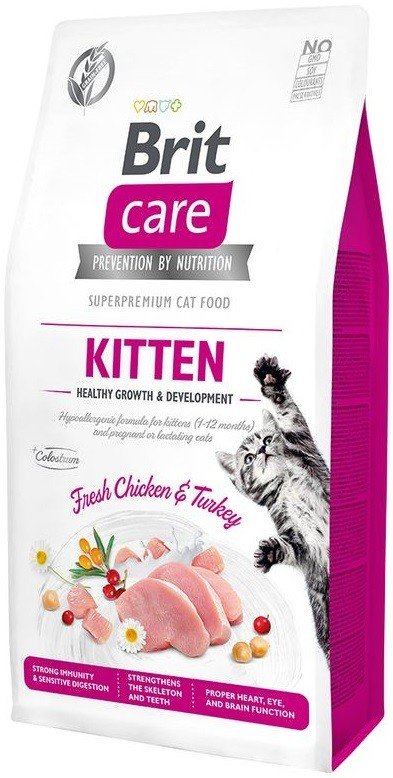 Brit Care Cat Kitten Healthy Growth begrūdis sausas maistas kačiukams iki 1 metų