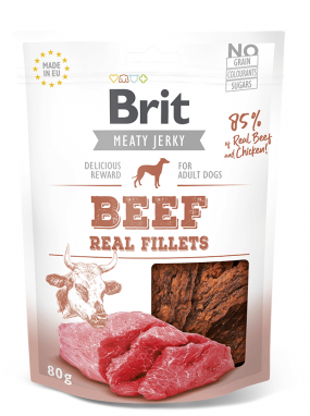 Brit Jerky Beef Real Fillets skanėstas šunims