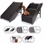 Mediniai laiptai šunims „Croci“ juodi