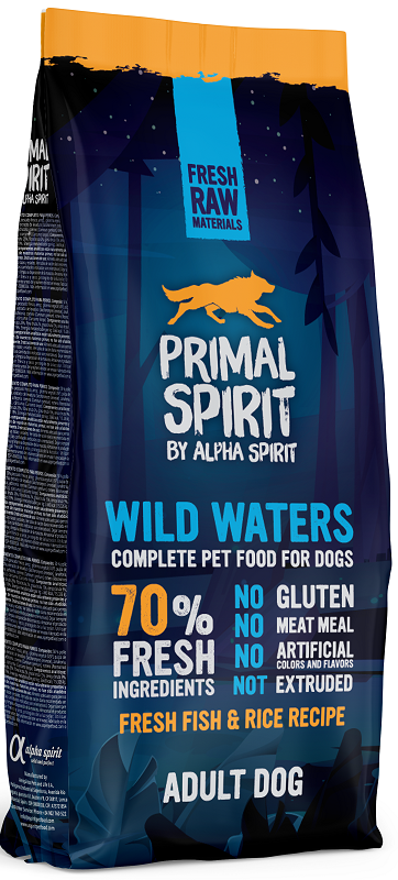 PRIMAL SPIRIT Wild Waters Adult Dog Drėgnas Pašaras Šunims 12kg