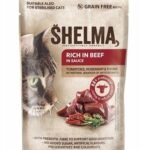 SHELMA jautienos gabaliukai padaže konservai katėms