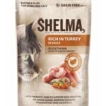 SHELMA kalakutienos gabaliukai padaže konservai katėms