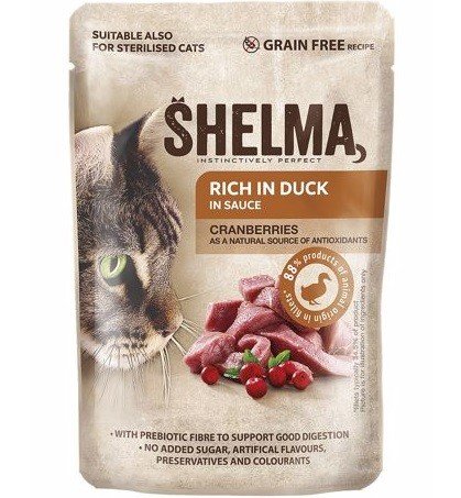 SHELMA antienos gabaliukai padaže konservai katėms