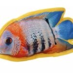 Žaislas šuniui tvirtos medžiagos 3D žuvis