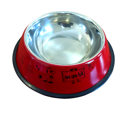 Dubenėlis metalinis su guma, 21cm spalvoti